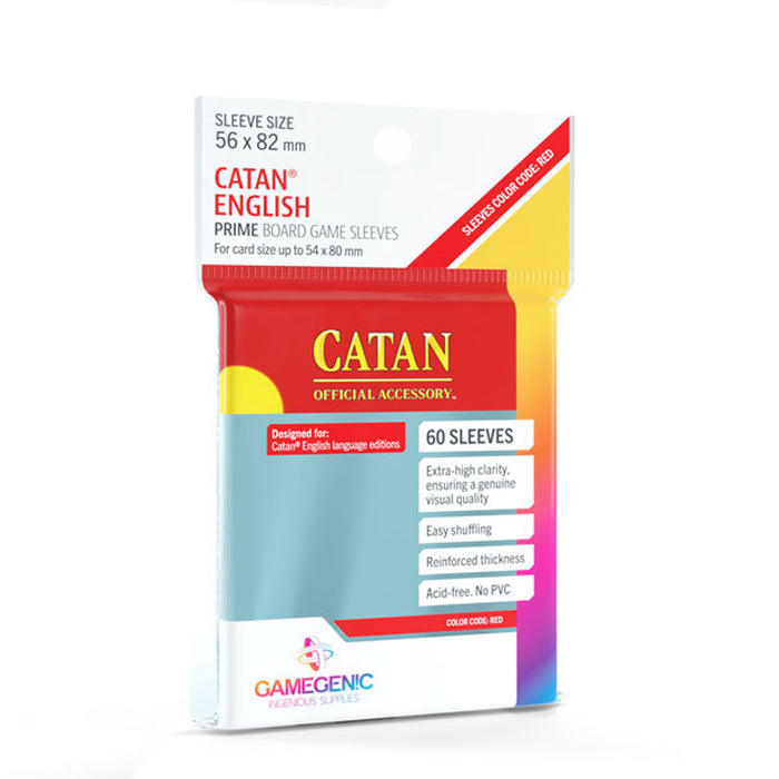 Gamegenic Board Game Sleeves – Catan® (Red)