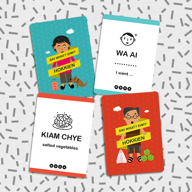SAY WHAT? Learn Hokkien Playing Cards