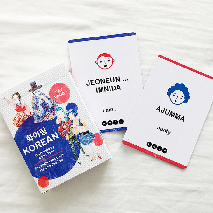 SAY WHAT? Learn Korean Playing Cards