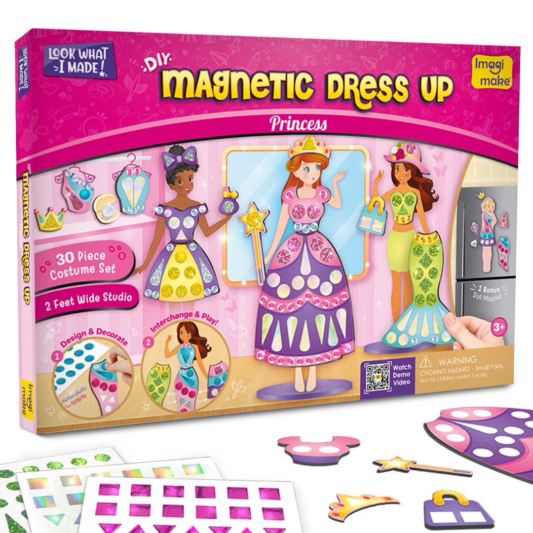 Imagimake 5-in-1 Ultimate Princess Craft Mega Bundle for Girls