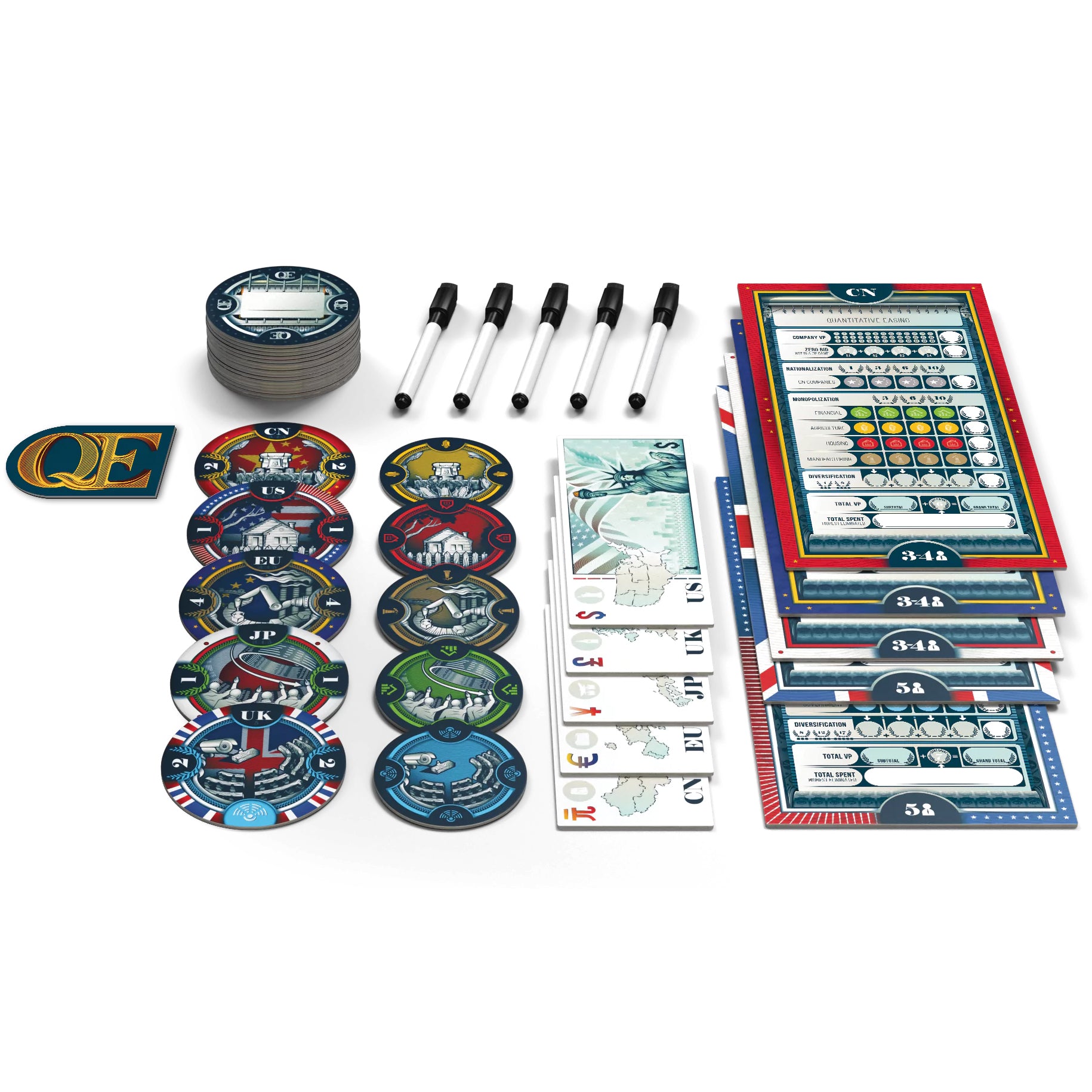 Q.E. (Quantitative Easing) - An Auction Game With Unlimited Funds