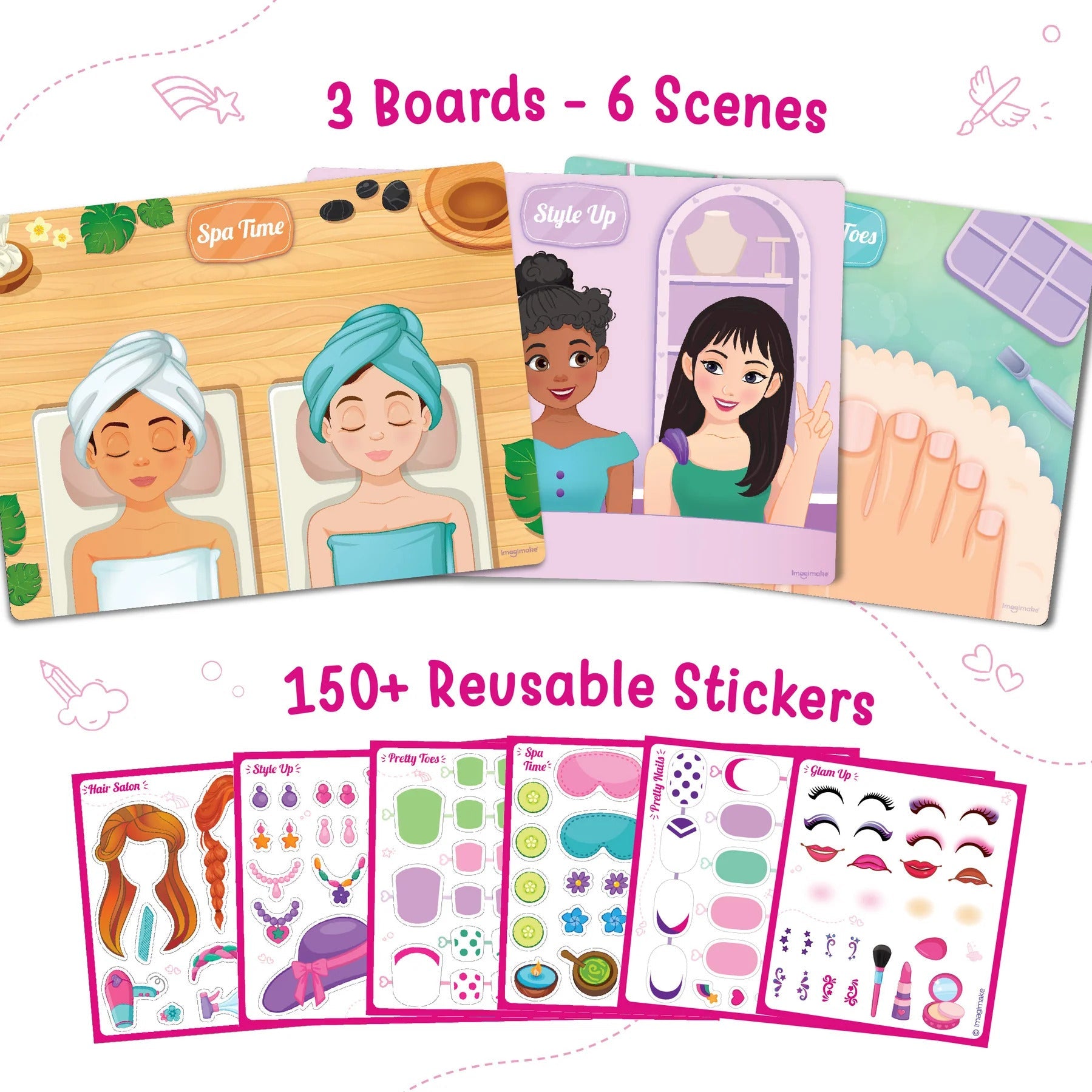 Imagimake Sticker Fun - Hair & Make up