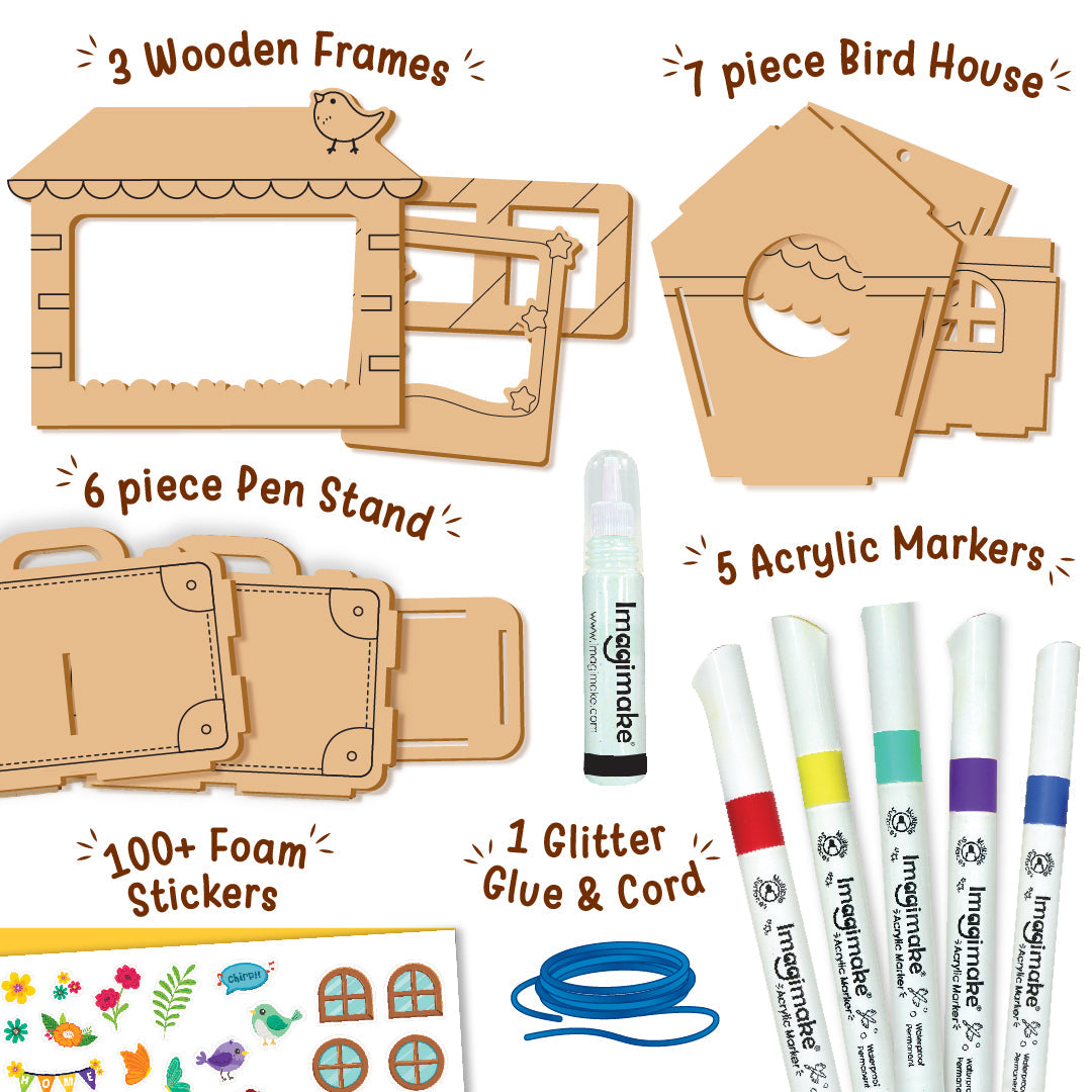 Imagimake DIY Wood Art - Mega Pack