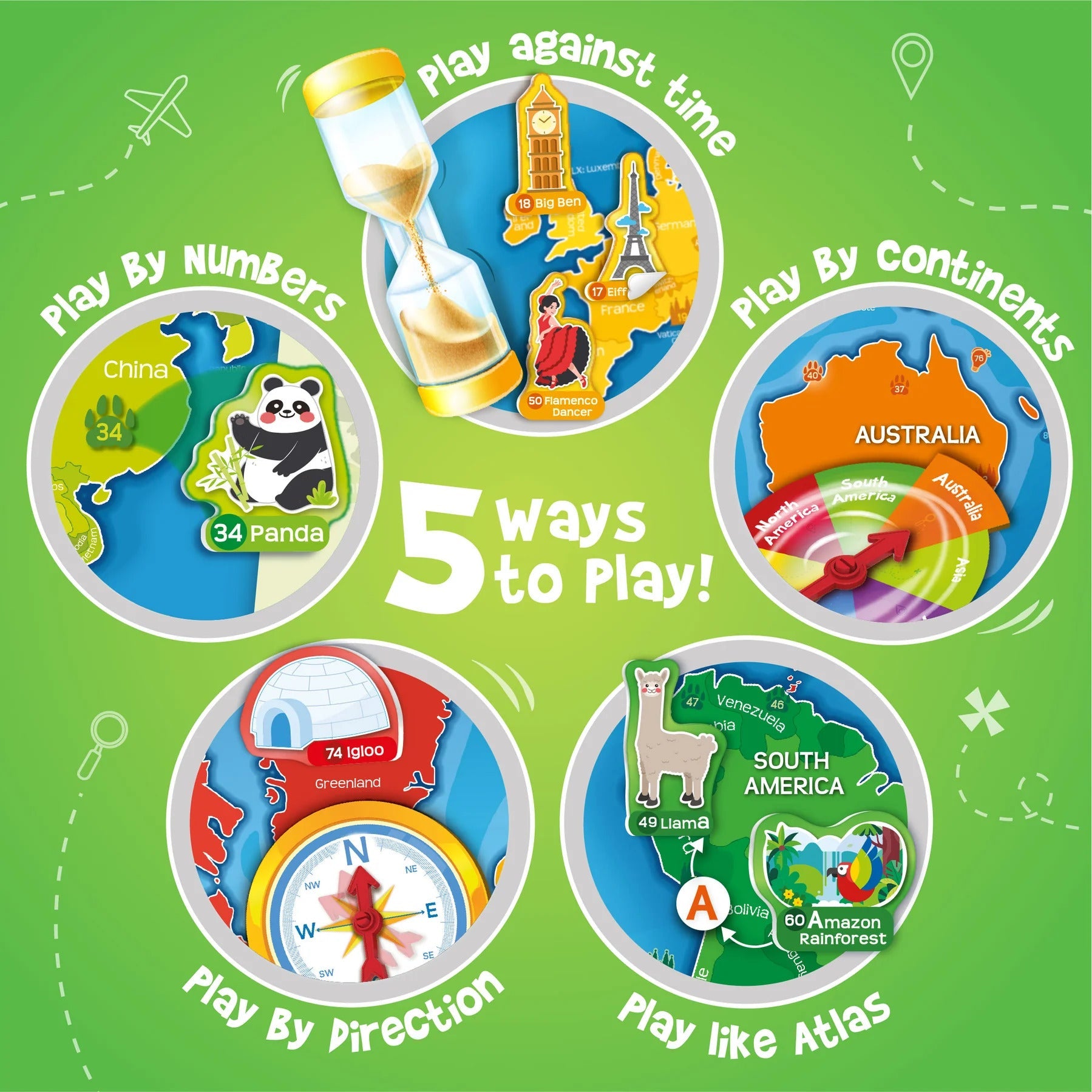 Imagimake World Map Wall Chart with Reusable Stickers
