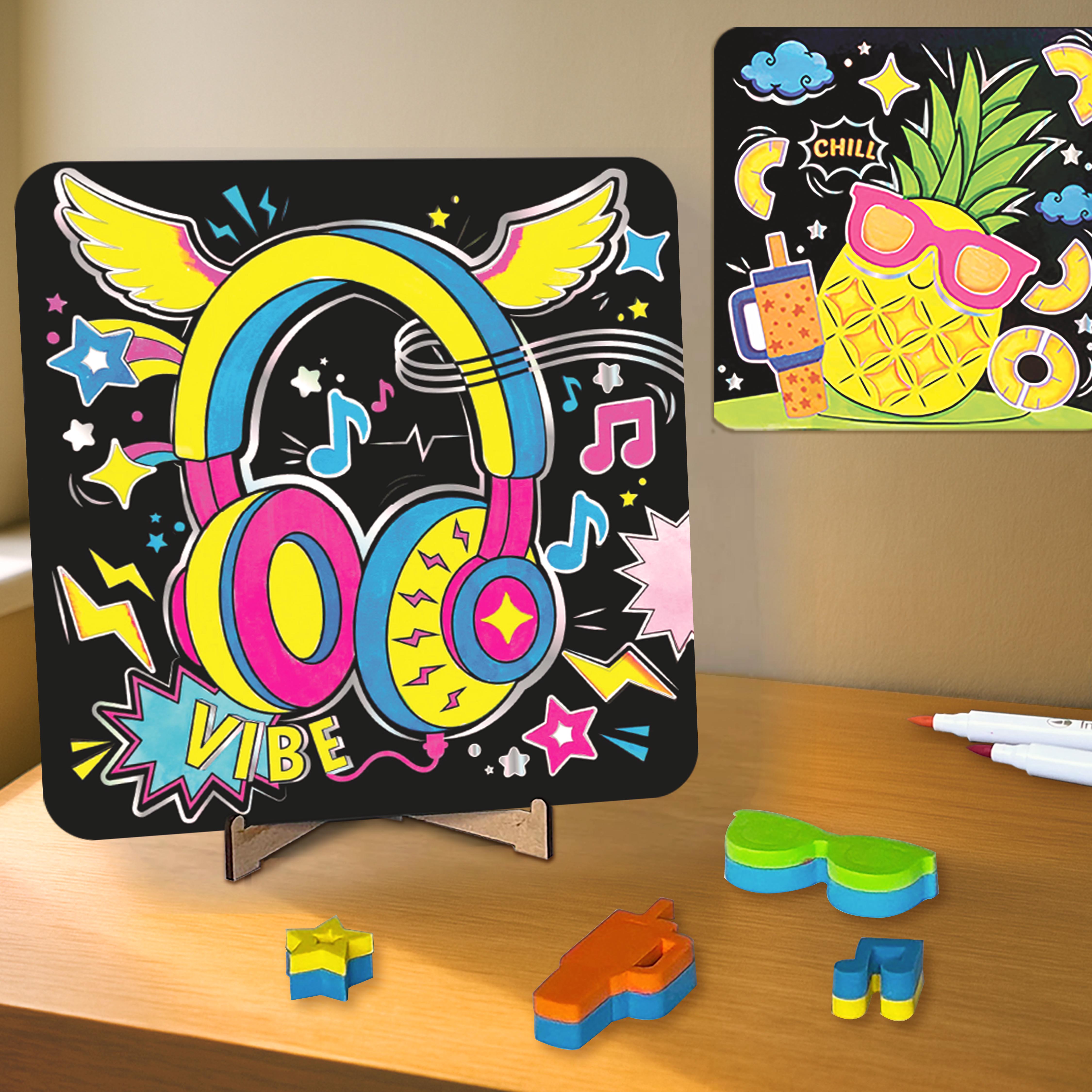 Imagimake Neon Art Kit  (UV Light Not Included)