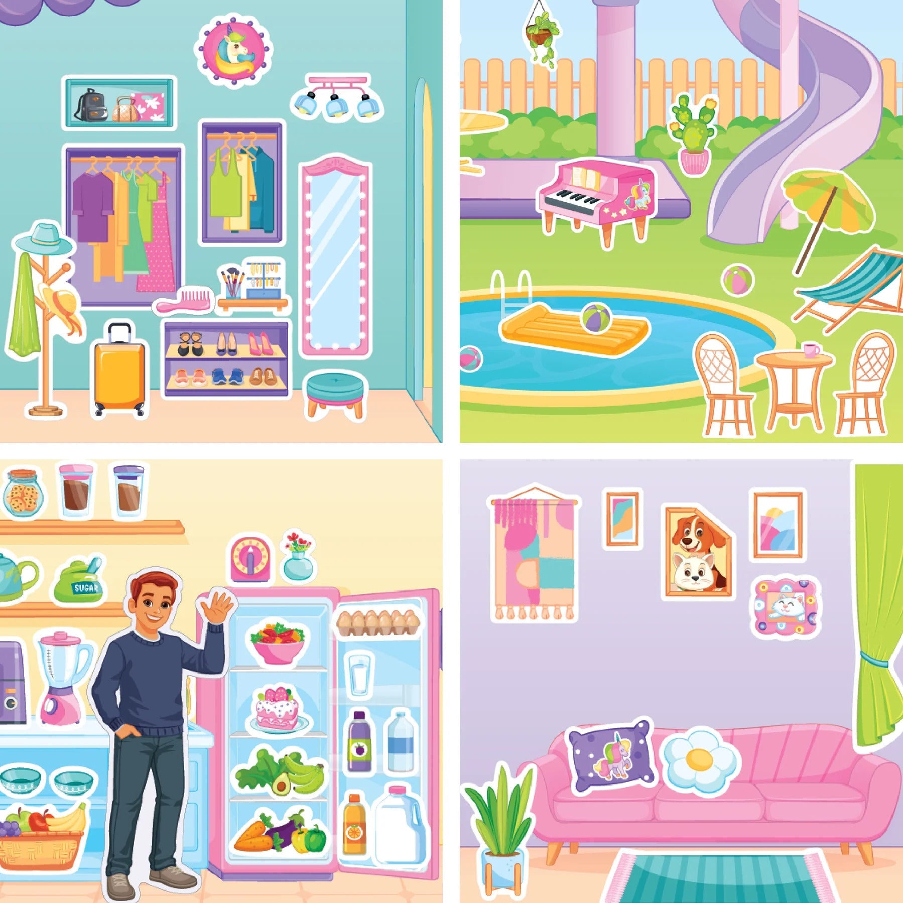 Imagimake Sticker Fun - My Dream House Playset