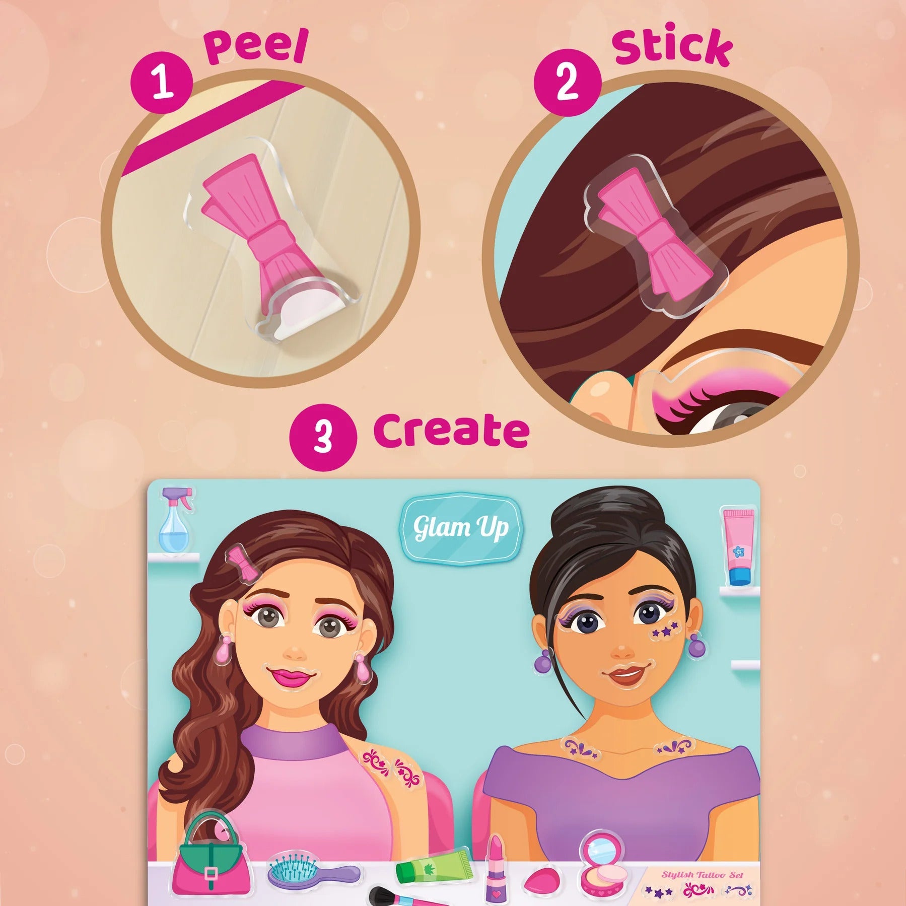 Imagimake Sticker Fun - Hair & Make up