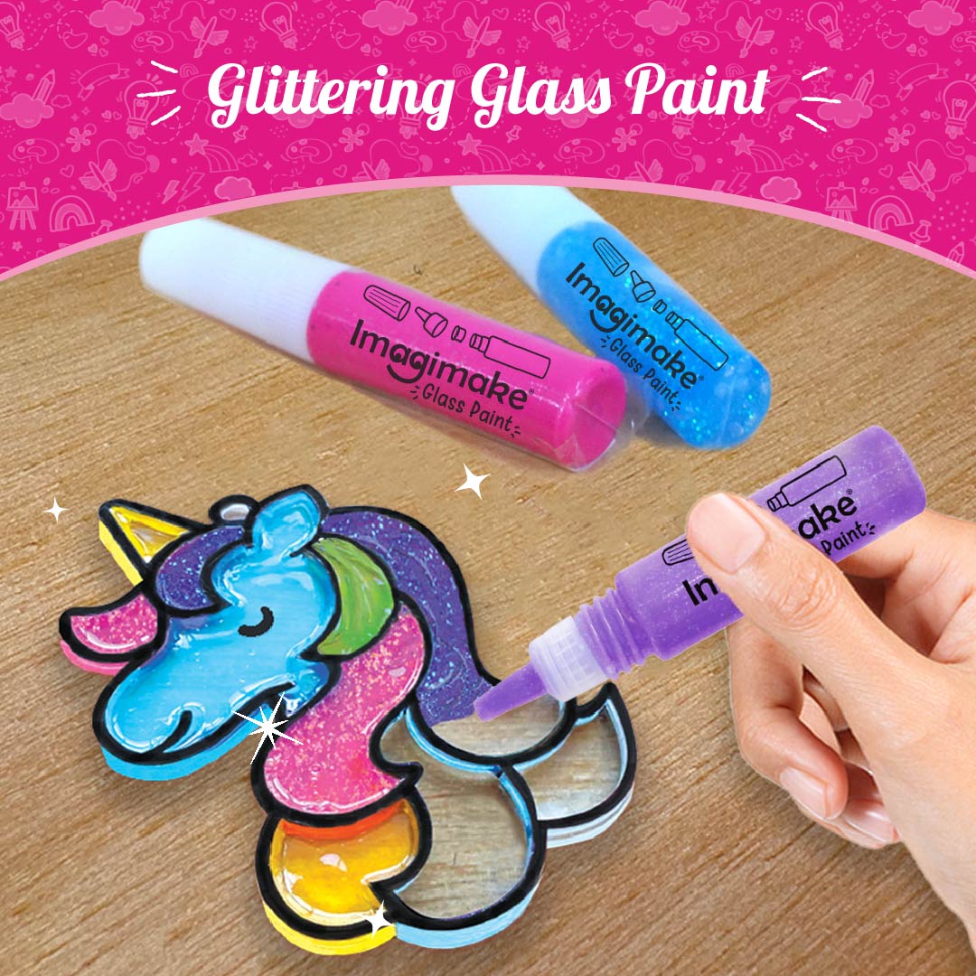 Imagimake Window Art for Kids - Princess and Unicorn