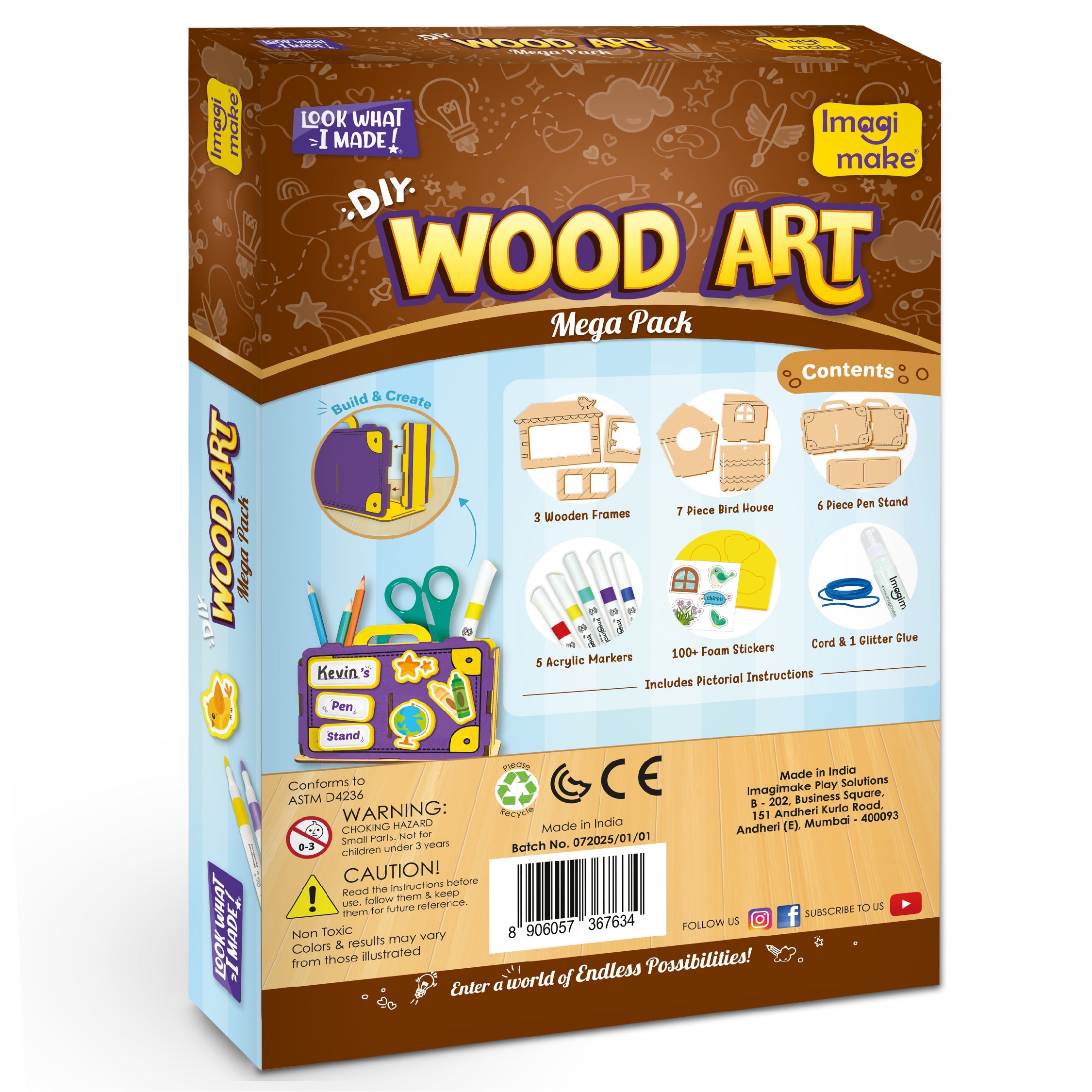 Imagimake DIY Wood Art - Mega Pack