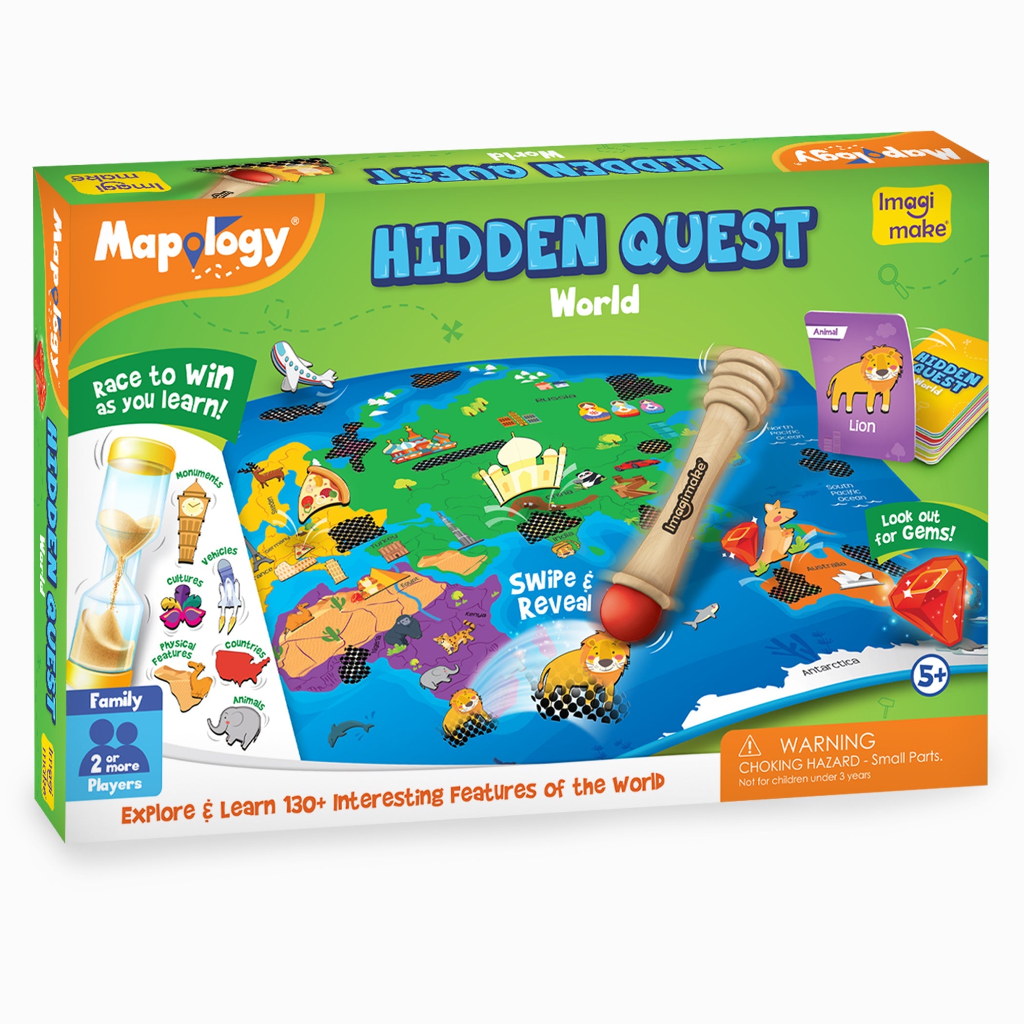 Imagimake Mapology Hidden Quest World Map