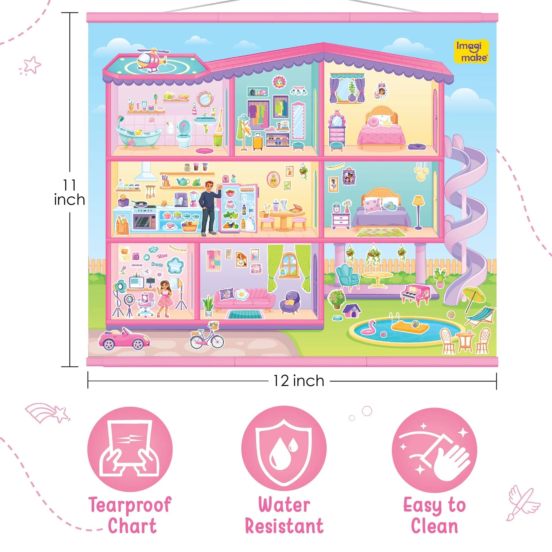 Imagimake Sticker Fun - My Dream House Playset