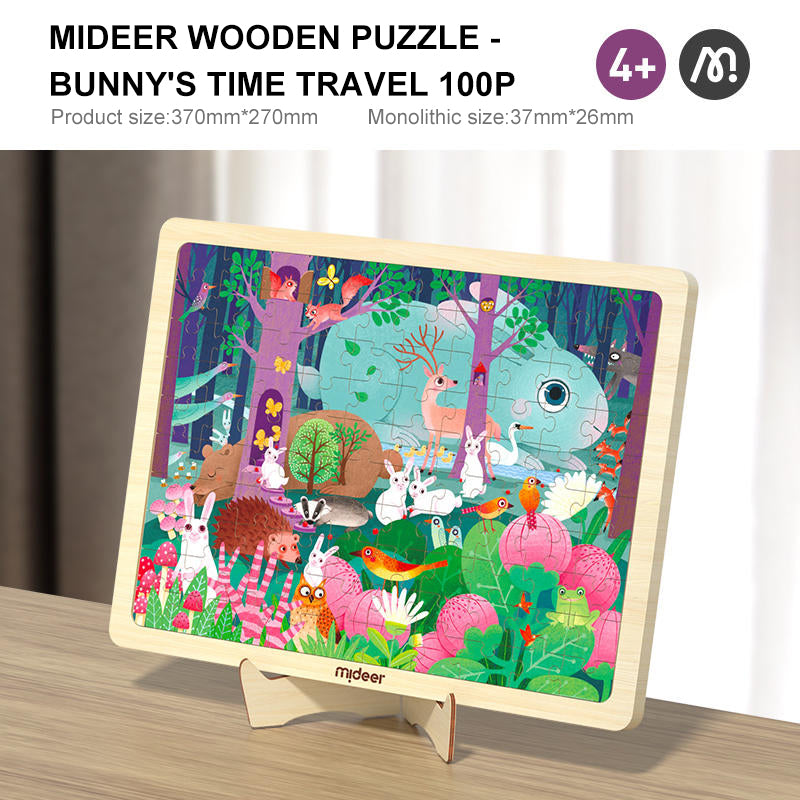 Wooden Puzzle: Bunny's Time Travel 100P