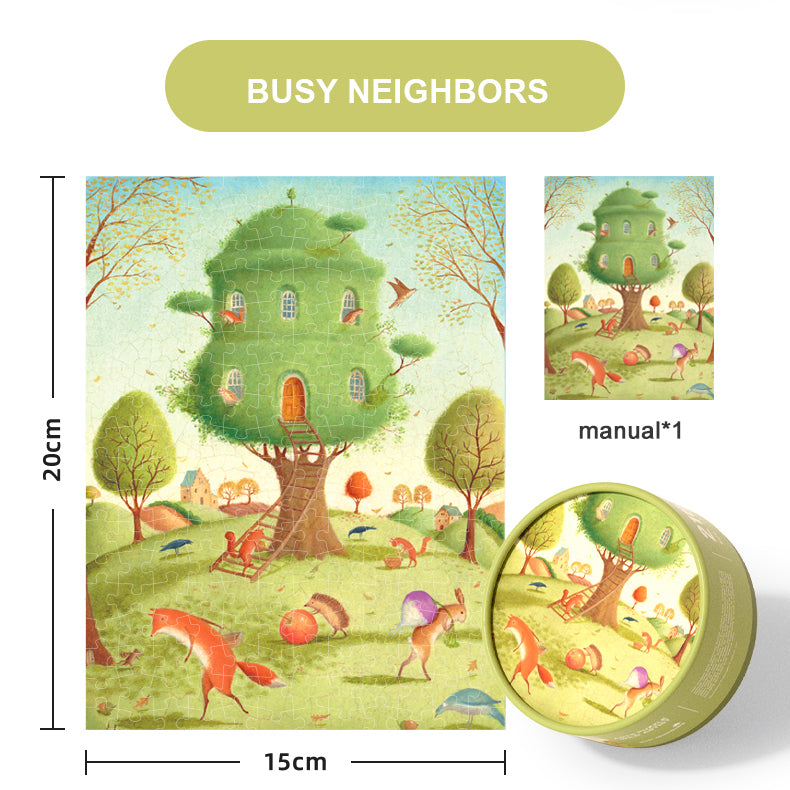 Arts Puzzle Wild Artist: Busy Neighbours 216P