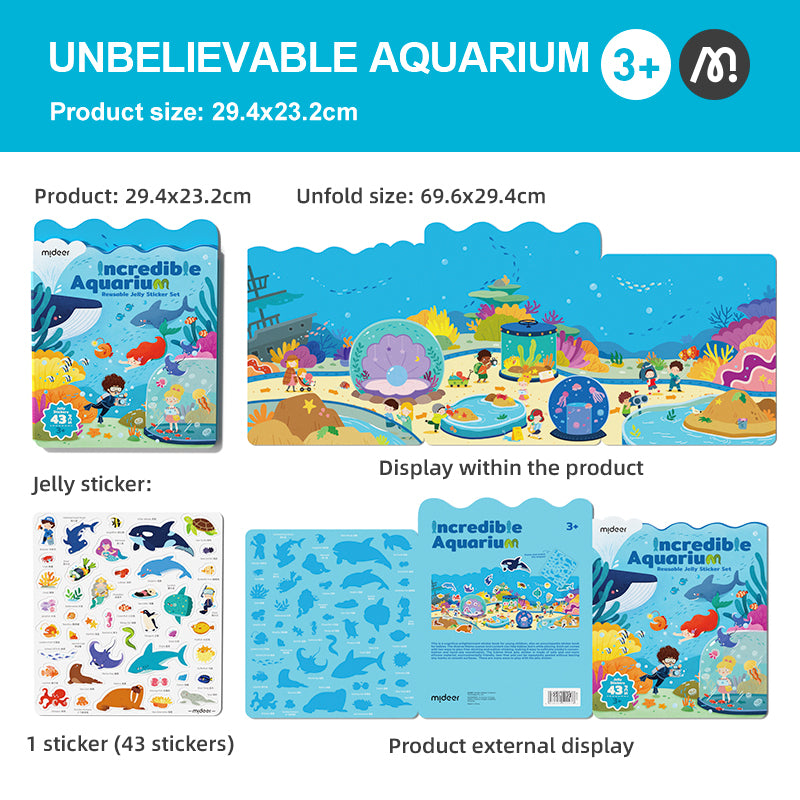 Reusable Jelly Sticker: Incredible Aquarium