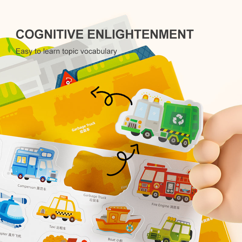 Reusable Jelly Sticker: The Bustling Traffic