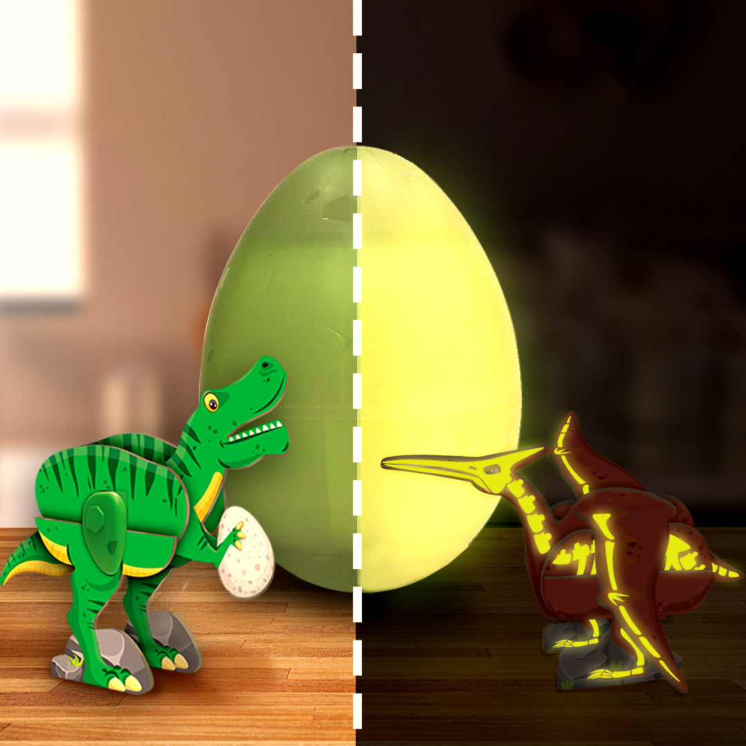 Imagimake Glow in The Dark Dinos & Egg Green