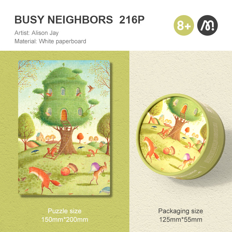 Arts Puzzle Wild Artist: Busy Neighbours 216P