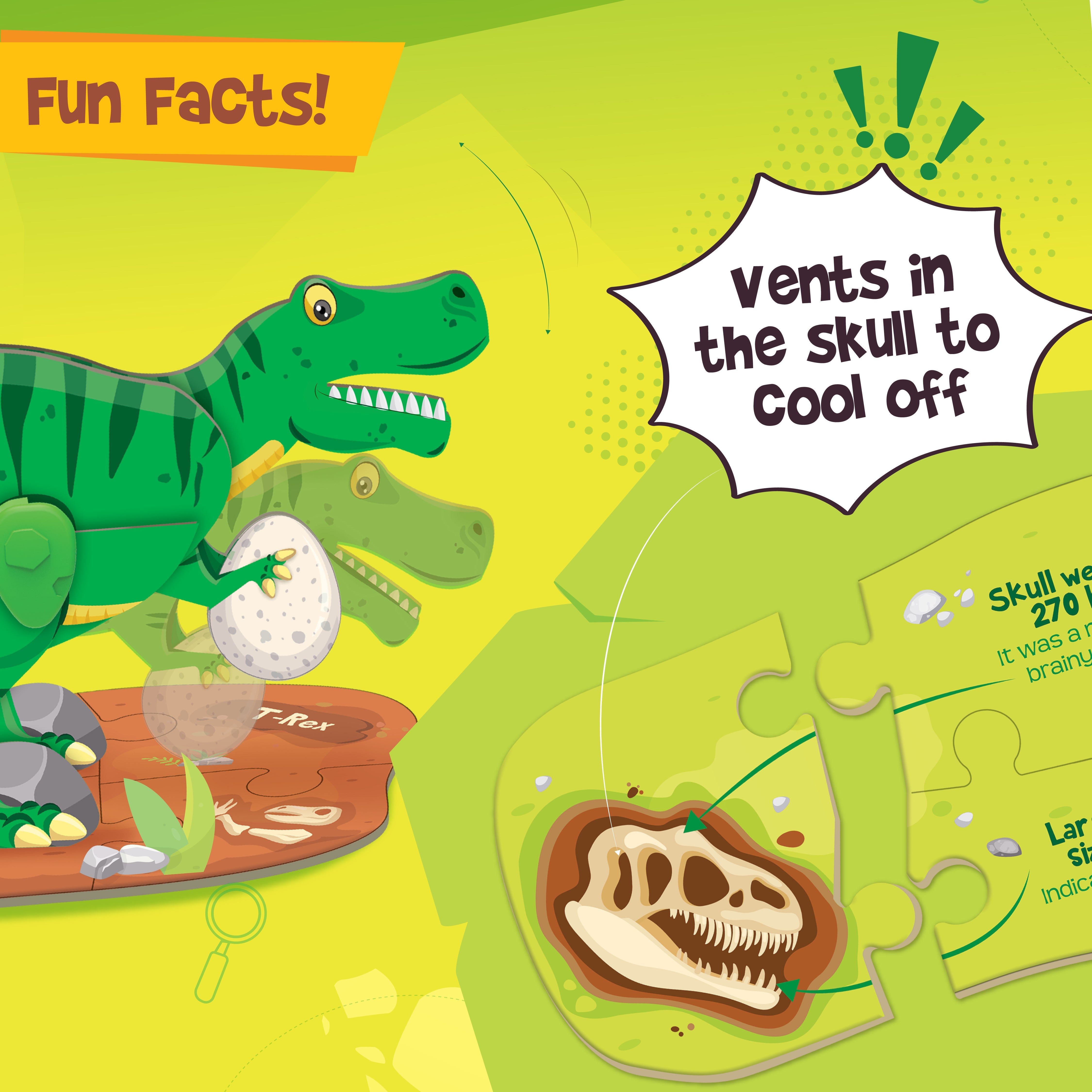 Imagimake Glow in The Dark Dinos & Egg Green