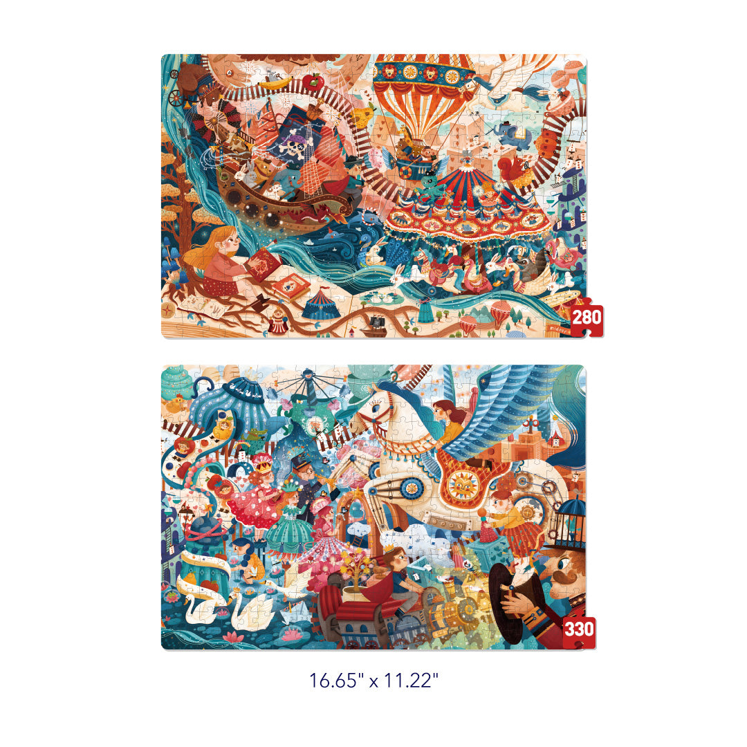Level Up! Puzzles with Storage Bag Level 8 - Magic Book and FairyTale Wonderland [ 280P-330P ]