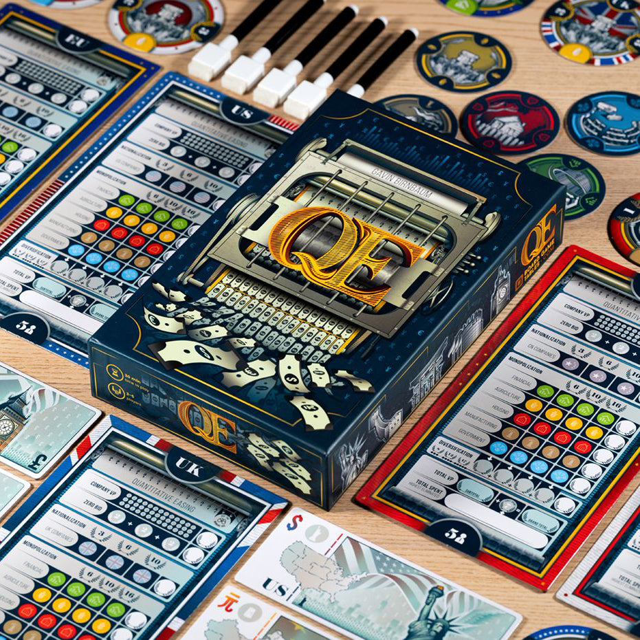 Q.E. (Quantitative Easing) - An Auction Game With Unlimited Funds