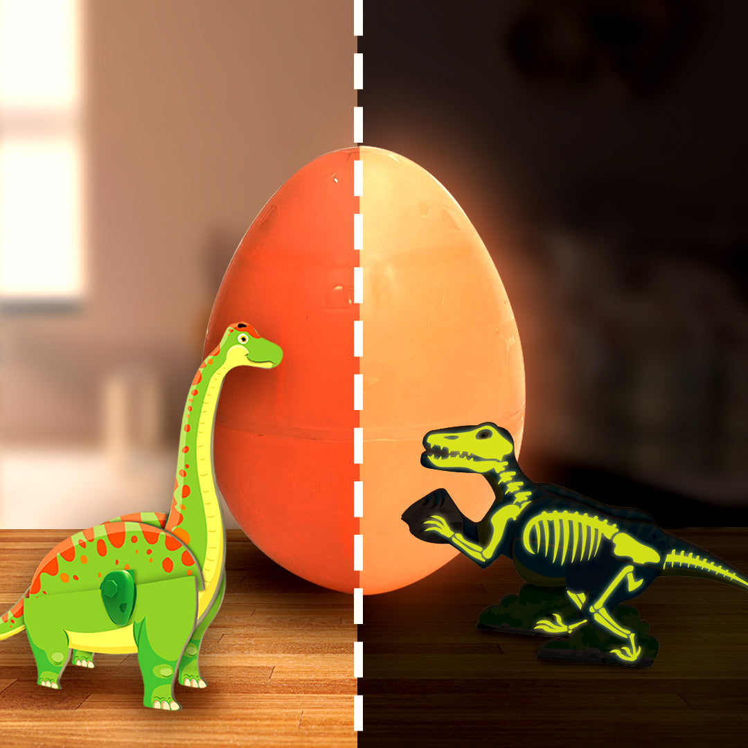Imagimake Glow In The Dark Dinos & Egg - Set Of 3 Eggs