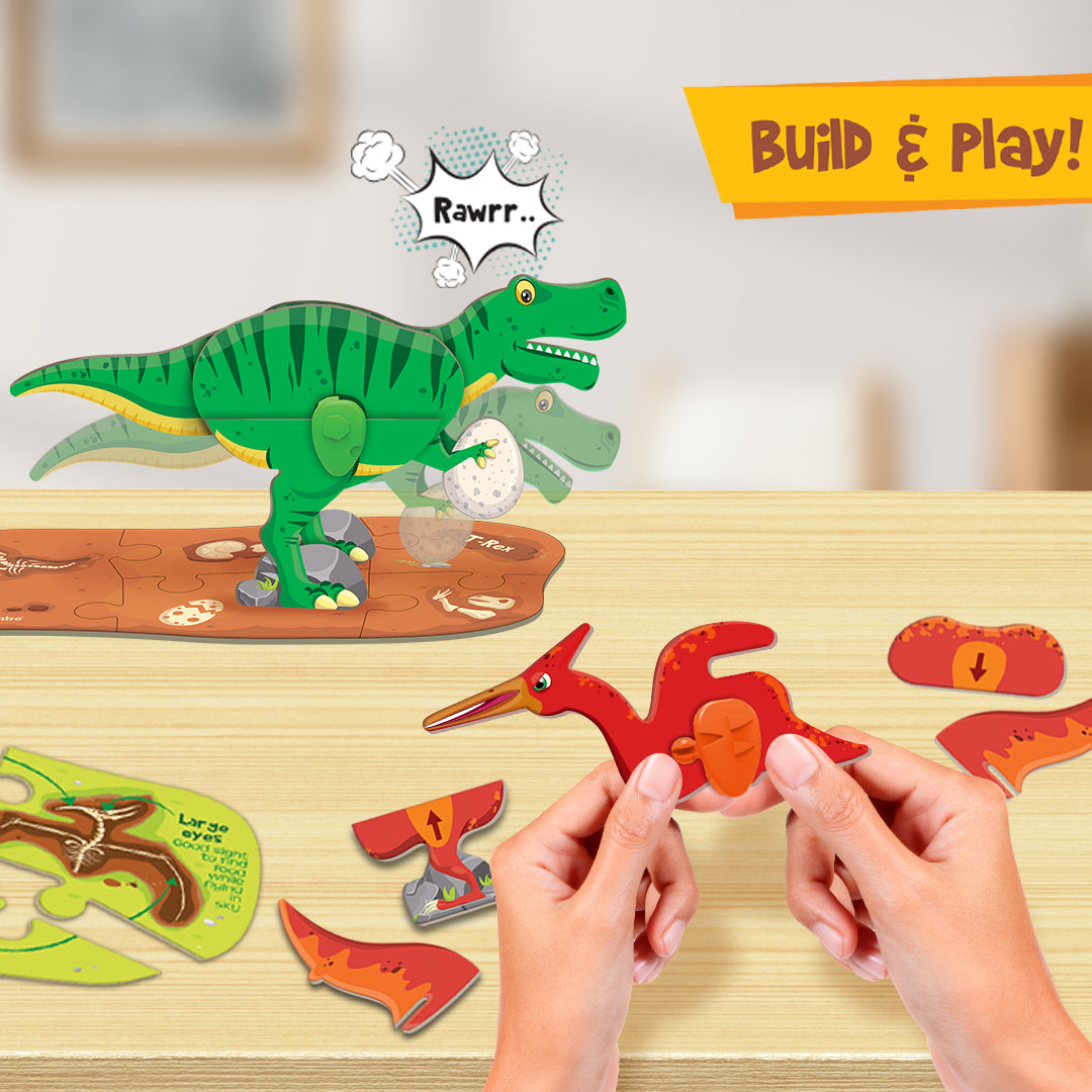 Imagimake Glow in The Dark Dinos & Egg Green