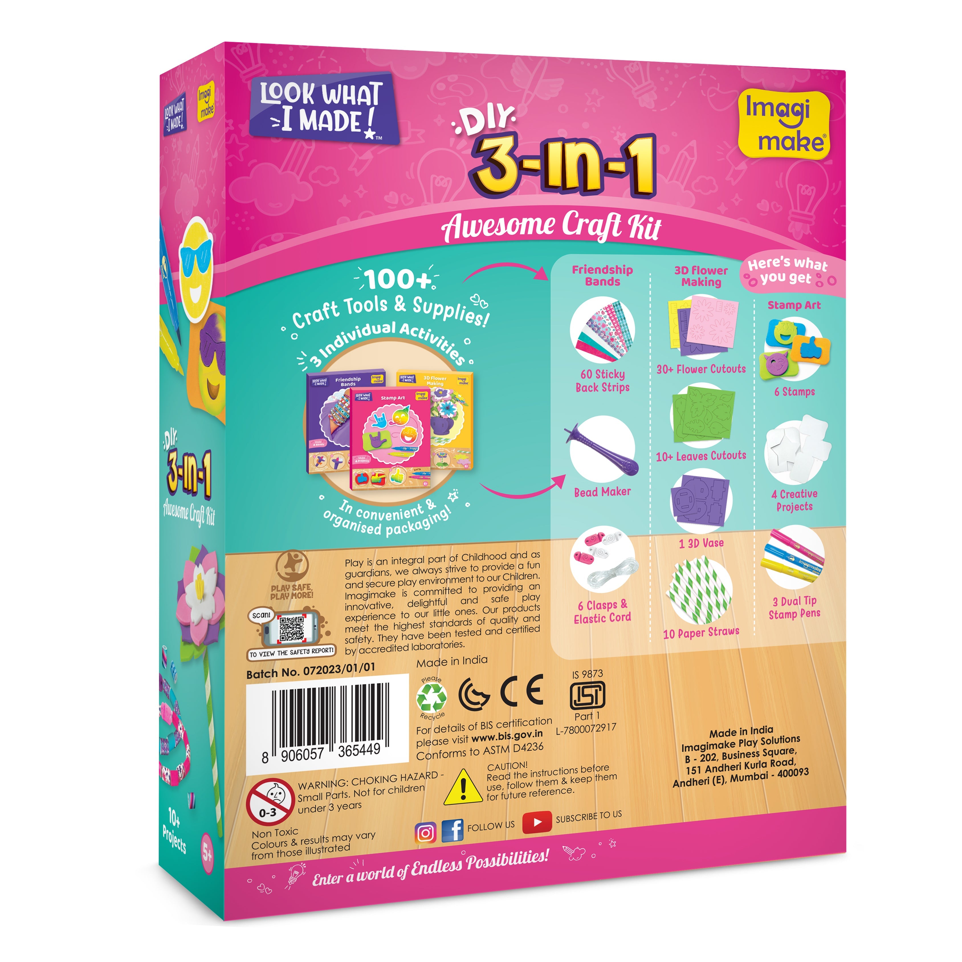 Imagimake 3-in-1 awesome craft kit