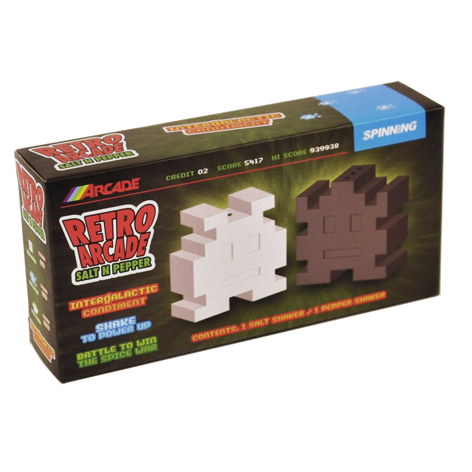 Spinning Hat Retro Arcade Salt N Pepper Shakers