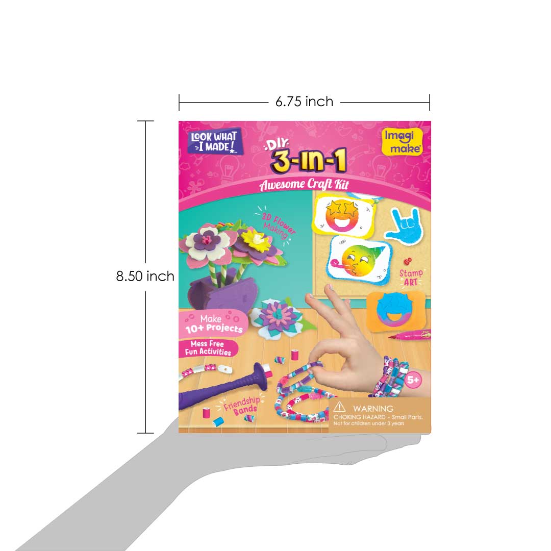 Imagimake 3-in-1 awesome craft kit