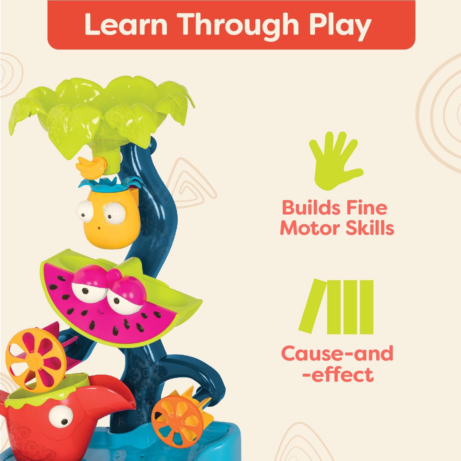 Tropical Waterfall - Water Wheel Toy