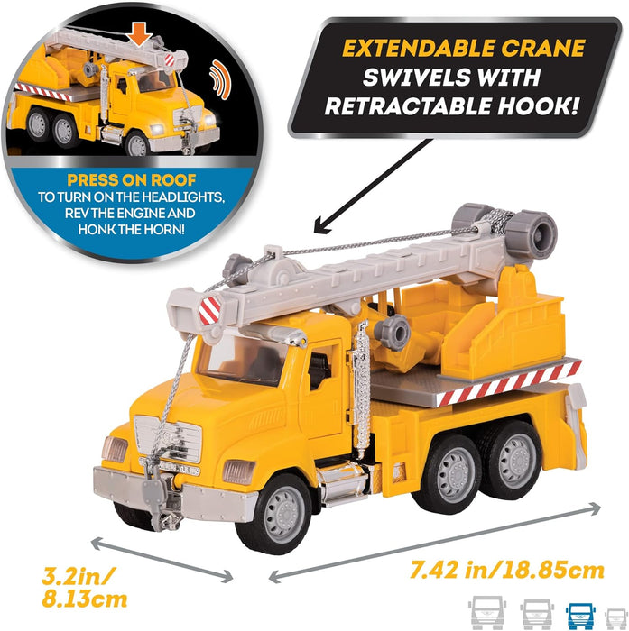 Driven Toy Lorry With Crane Micro Construction Fleet — TOYTAG
