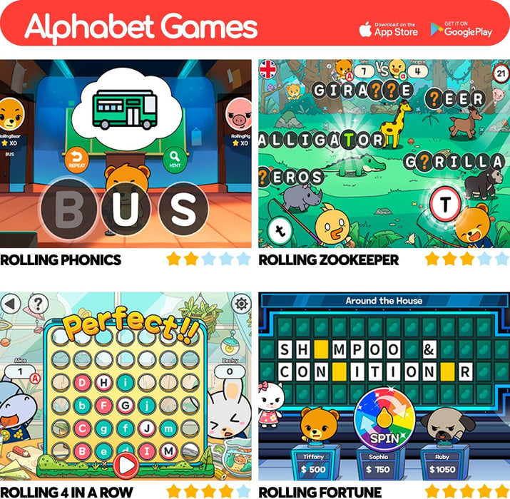 RollingSeeds – Alphabet & Numbers Games