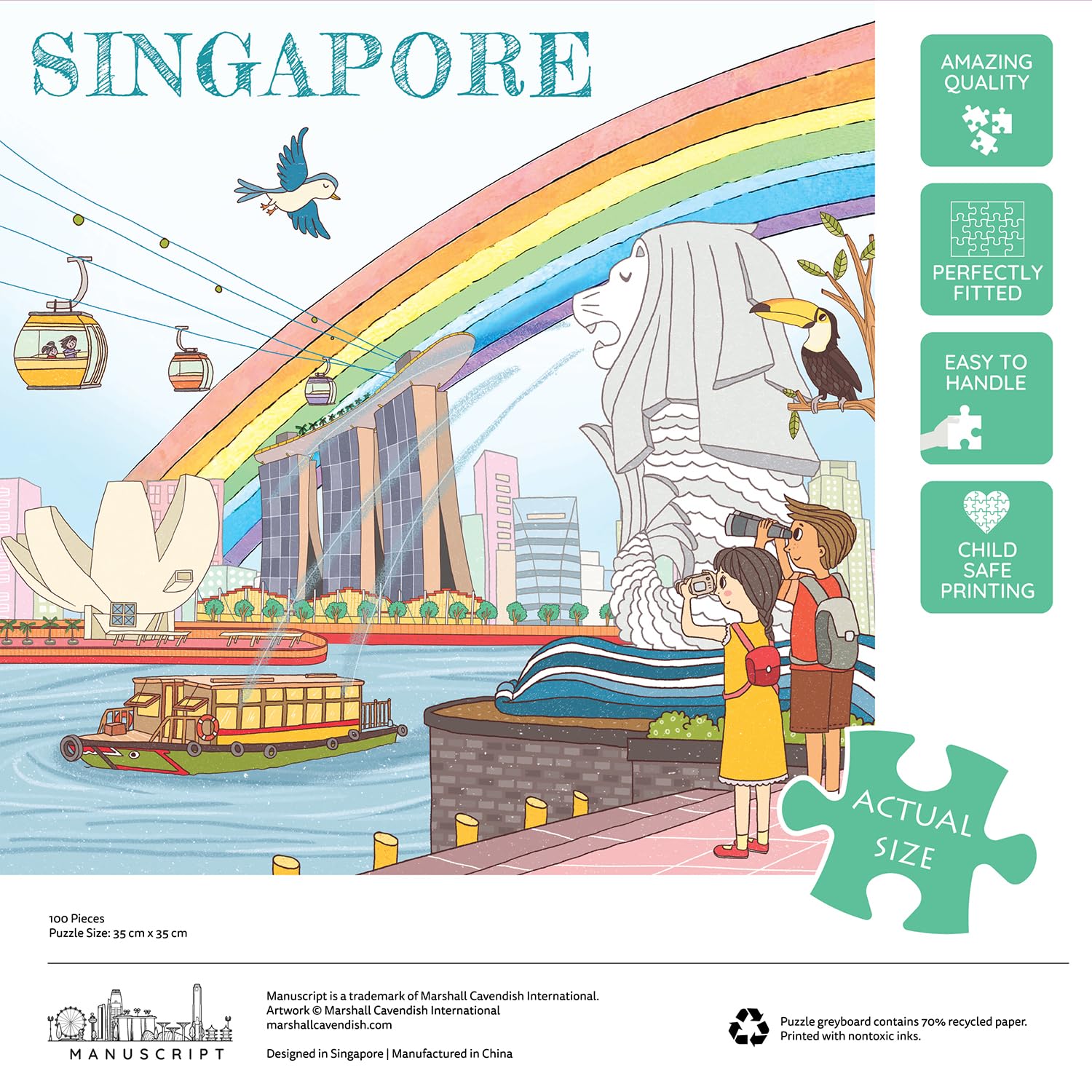 ABC Explore Singapore a 100 Pieces Jigsaw Puzzle