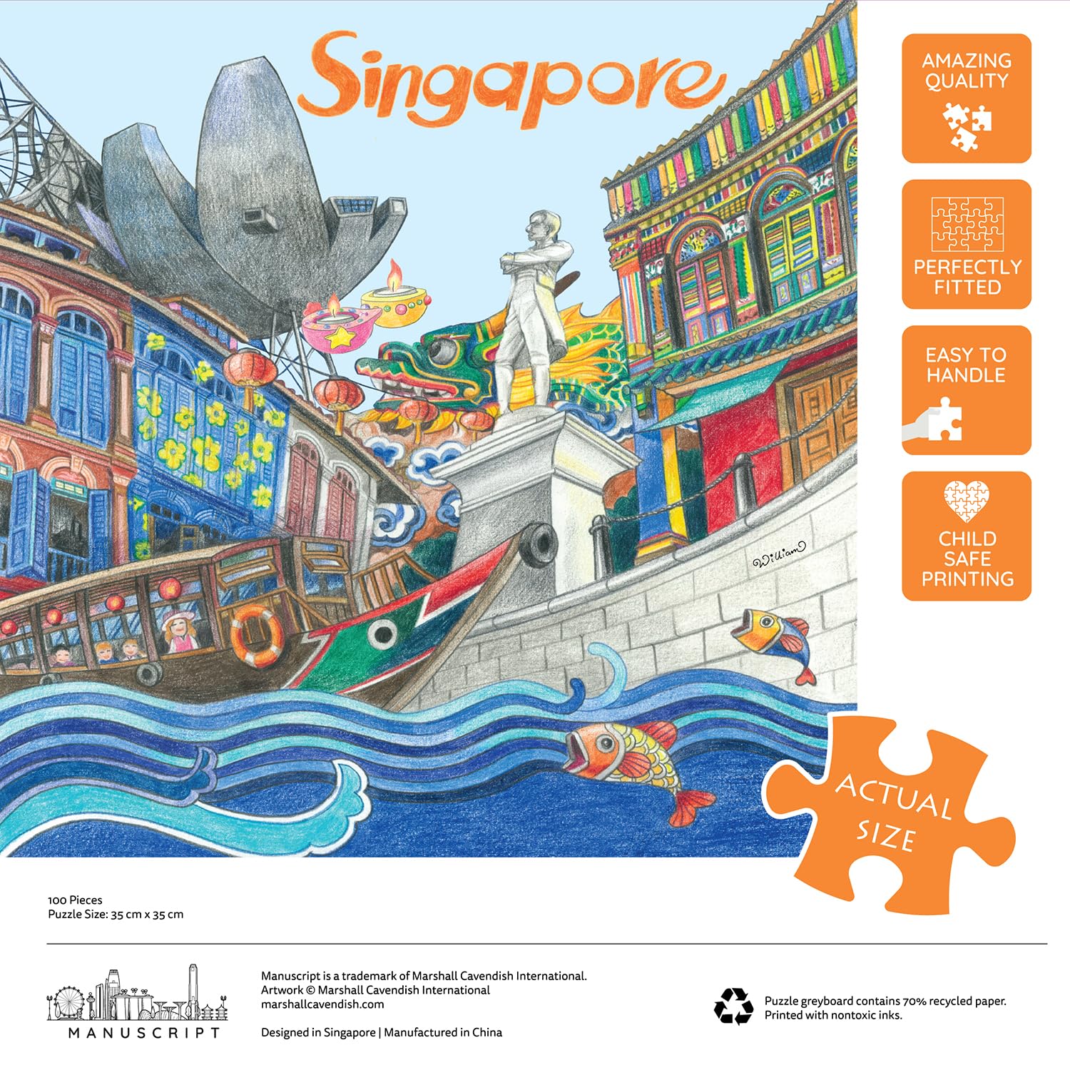 Out & About Lion City a 100 Pieces Jigsaw Puzzle
