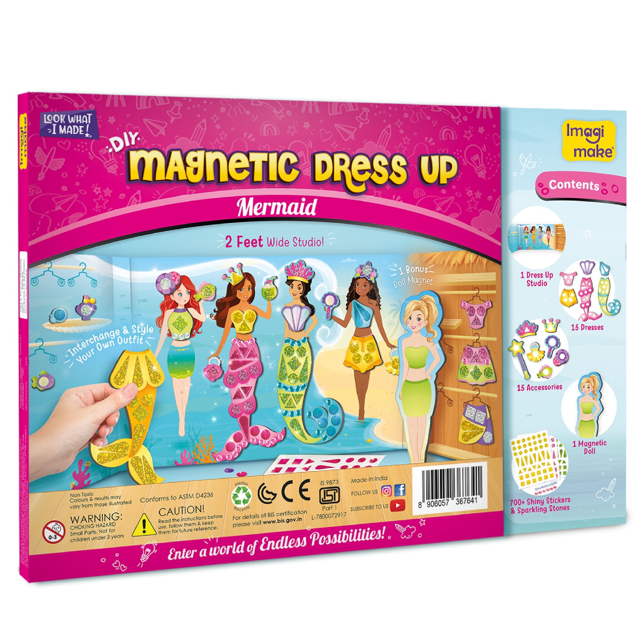Imagimake Magnetic Dress-Up Mermaid