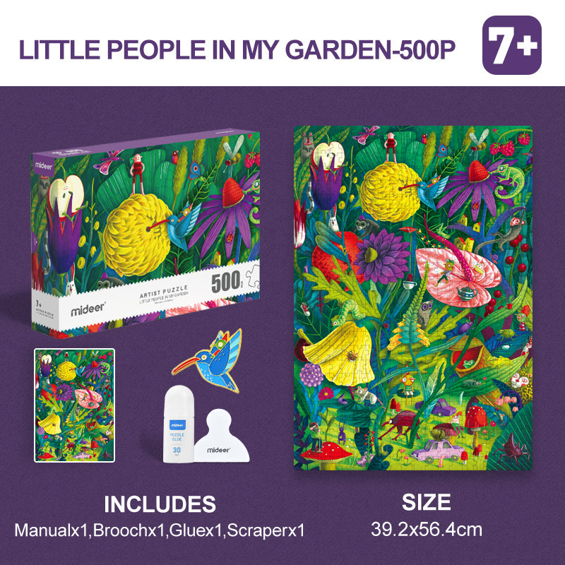 Artist Puzzle: Little People In My Garden 500P