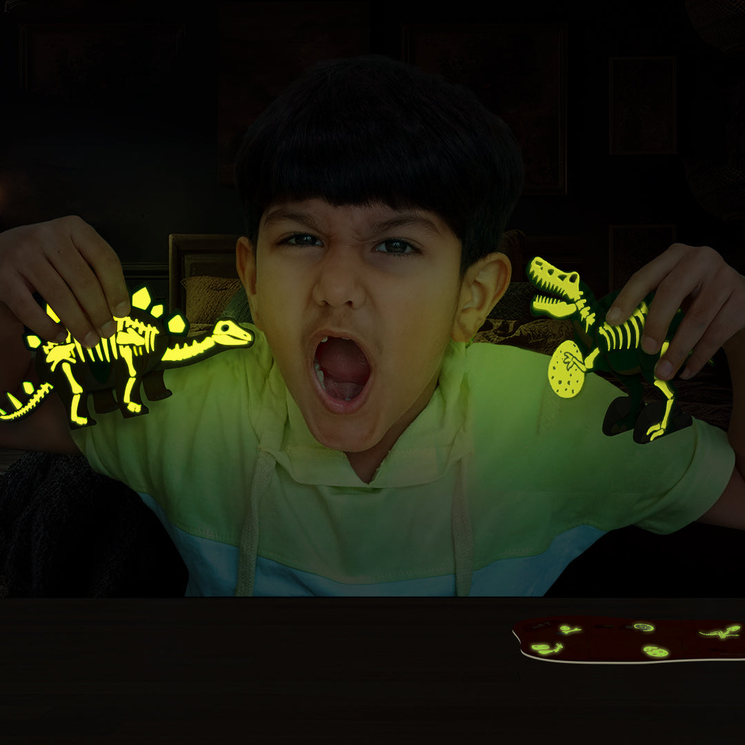 Imagimake Glow In The Dark Dinos & Egg - Set Of 3 Eggs