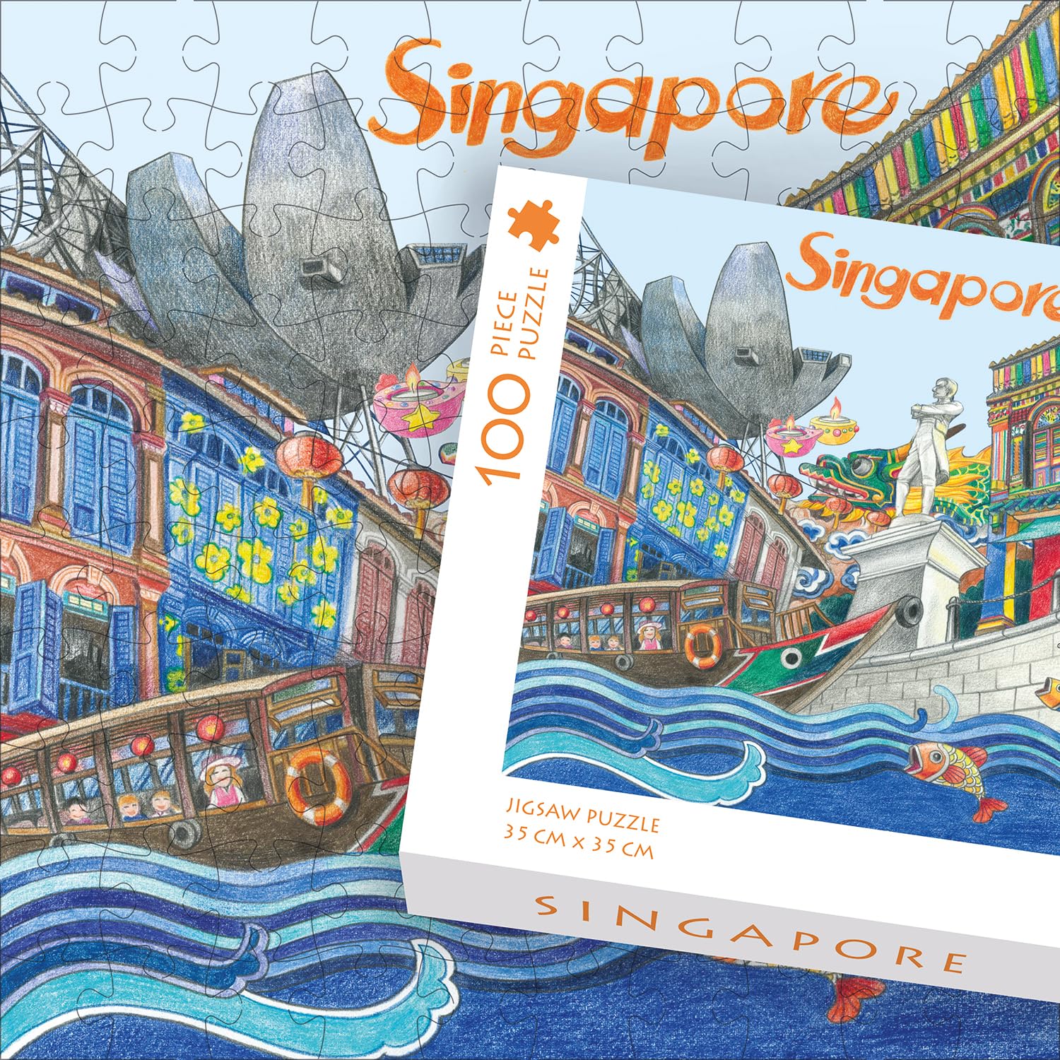 Out & About Lion City a 100 Pieces Jigsaw Puzzle