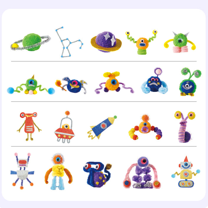 Creative Crafting Bucket - Space Adventure 180 PCS