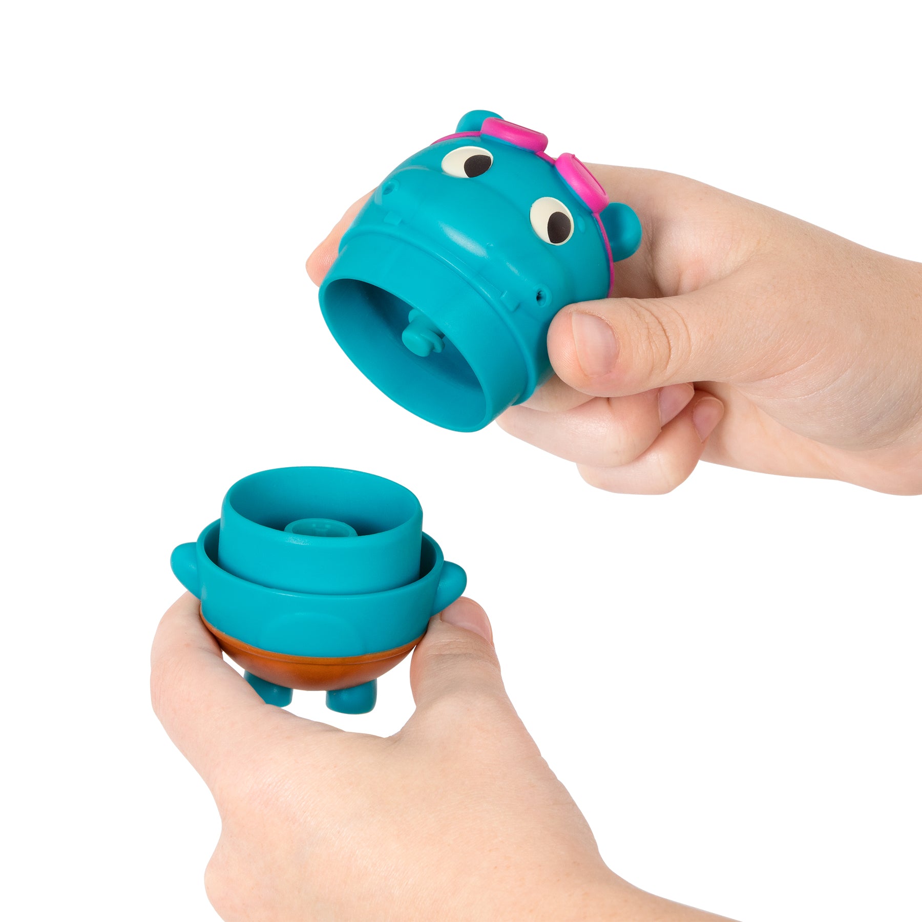 Pull-Back & Go Bath Boat & Toy Hippo