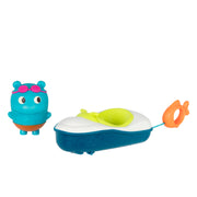 Pull-Back & Go Bath Boat & Toy Hippo
