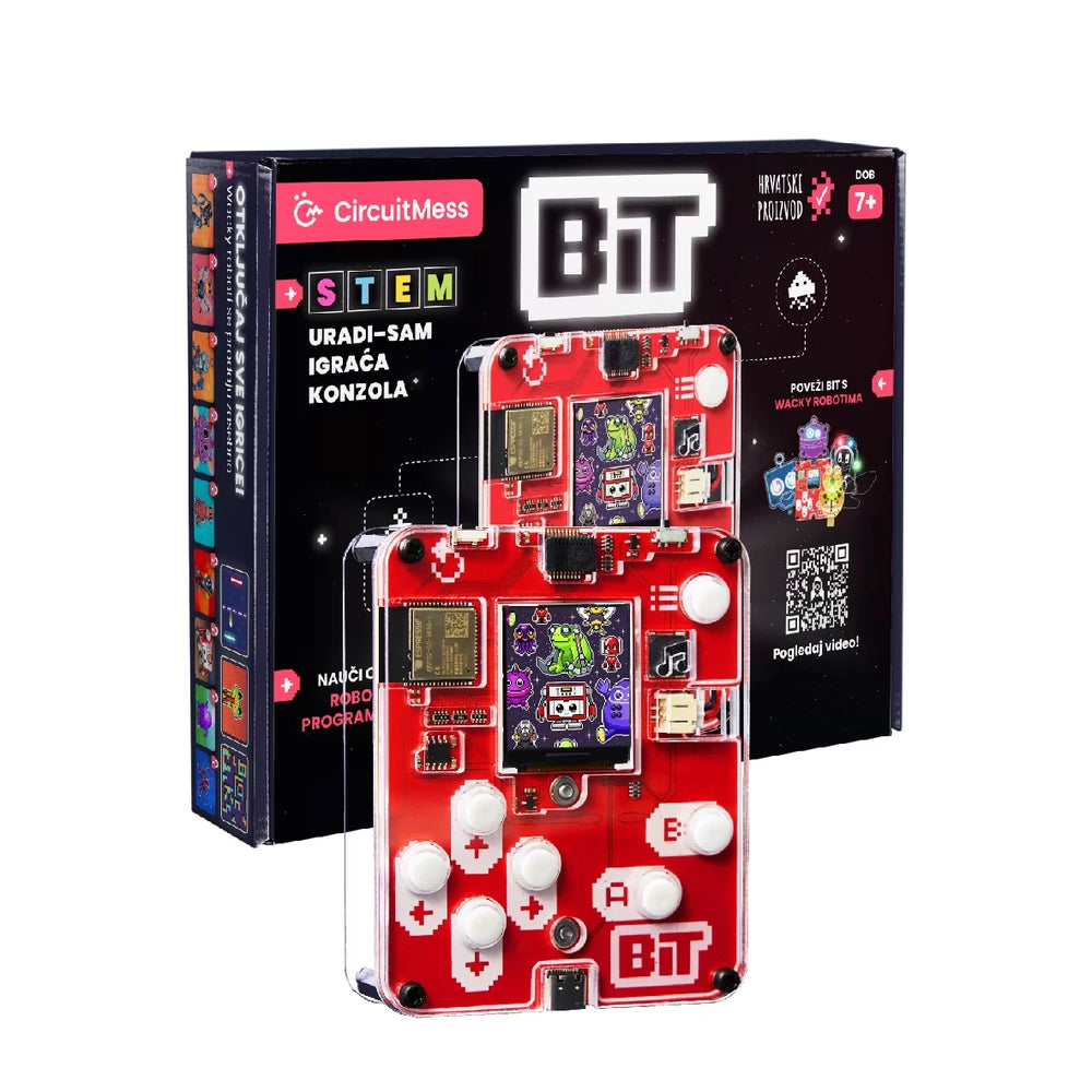 BIT - BUILD YOUR OWN GAME CONSOLE  is a DIY game console that introduces users to the basics of coding and robotics
