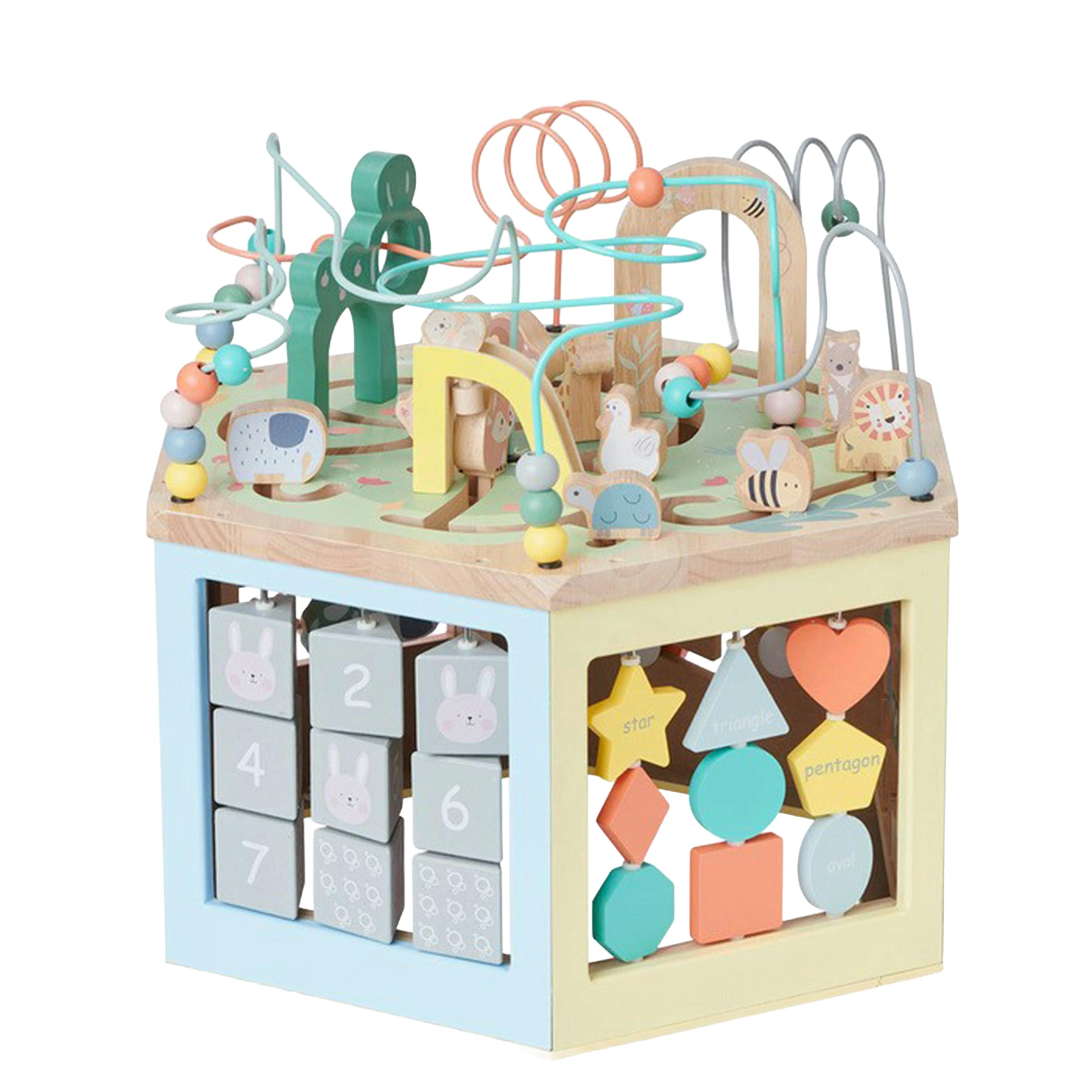 Bubble 7-in-1 Wooden Activity Centre