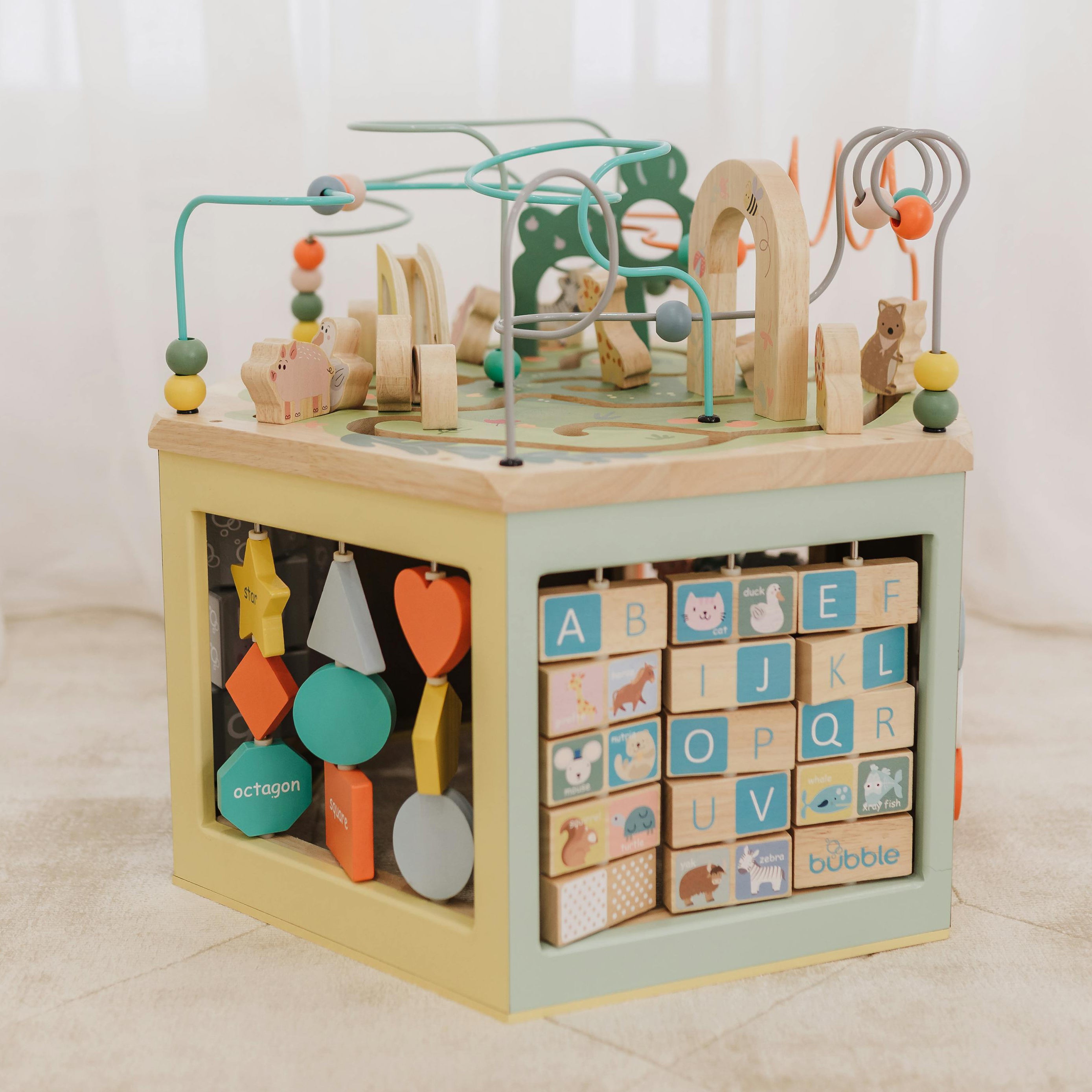 Bubble 7-in-1 Wooden Activity Centre