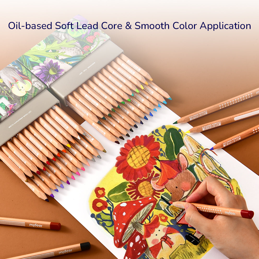 Vibrant Oil-based Coloured Pencil