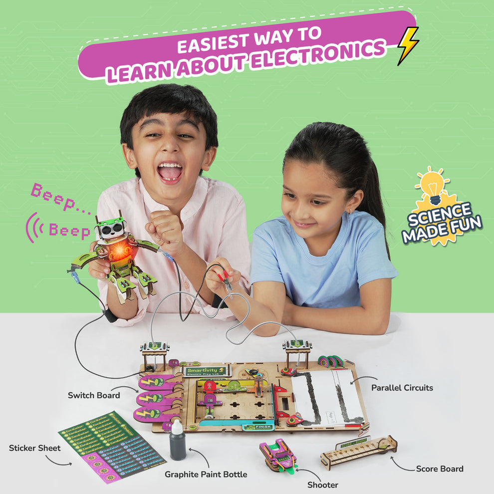 Smartivity Electro Play Lab Multiple Circuits Experiments Construction Toy