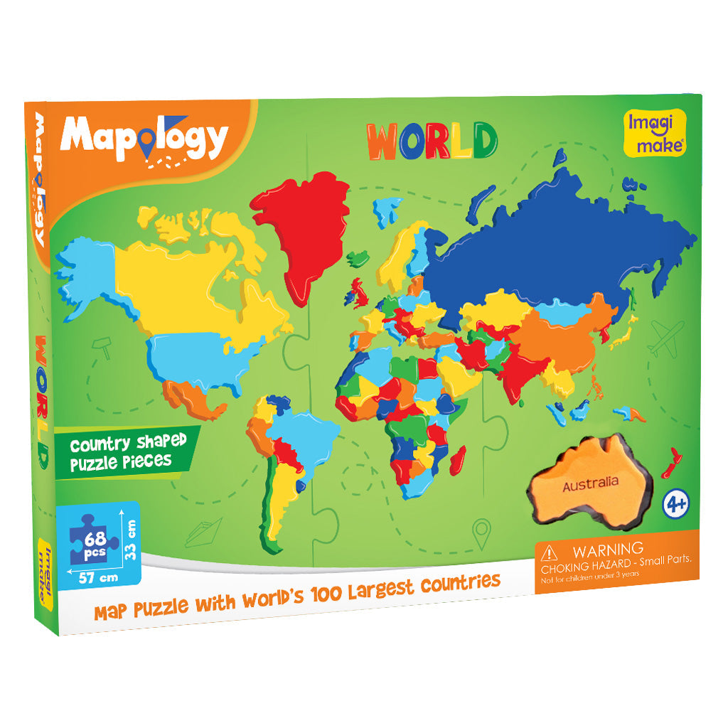 Imagimake Mapology: World Jigsaw Puzzle