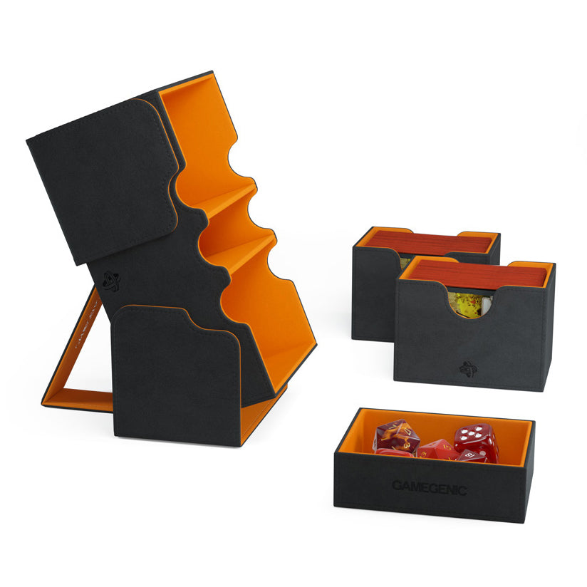 Stronghold 200+ XL Convertible Deck Box [Black/Orange]
