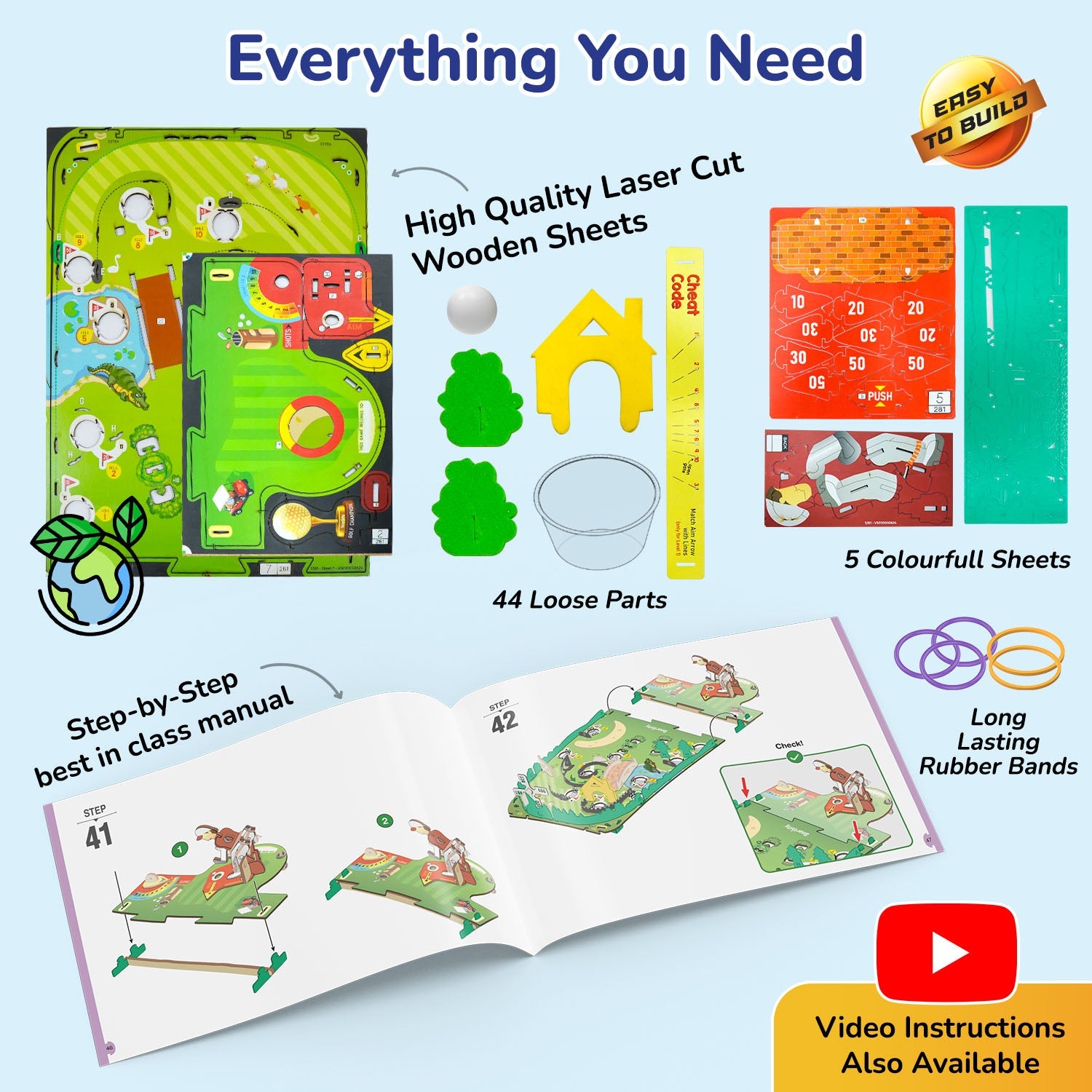 Smartivity Mini Golf DIY STEM Construction Toy