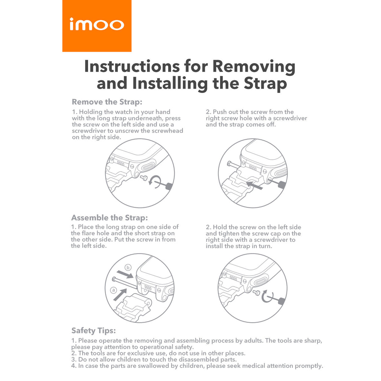 Replacement Strap for imoo Watch Phone Z1